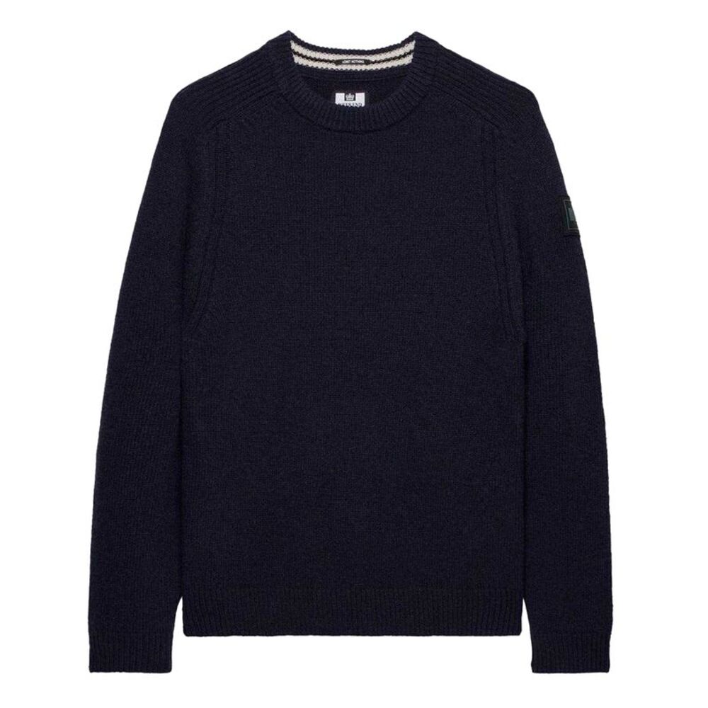 Weekend Offender Mens Zagreb Wool Blend Sweatshirt / Navy